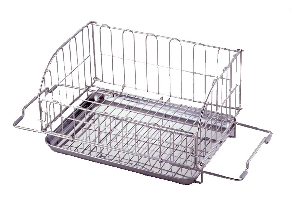 Yoshikawa 1304277 Dish Drainer Rack, Sliding, Foldable, Storage/14.6 x 10.8 x 7.8 inches (37 x 25.5 x 19.7 cm), Dish Drainer, Kitchen, Sink Tray, Kitchen Basket
