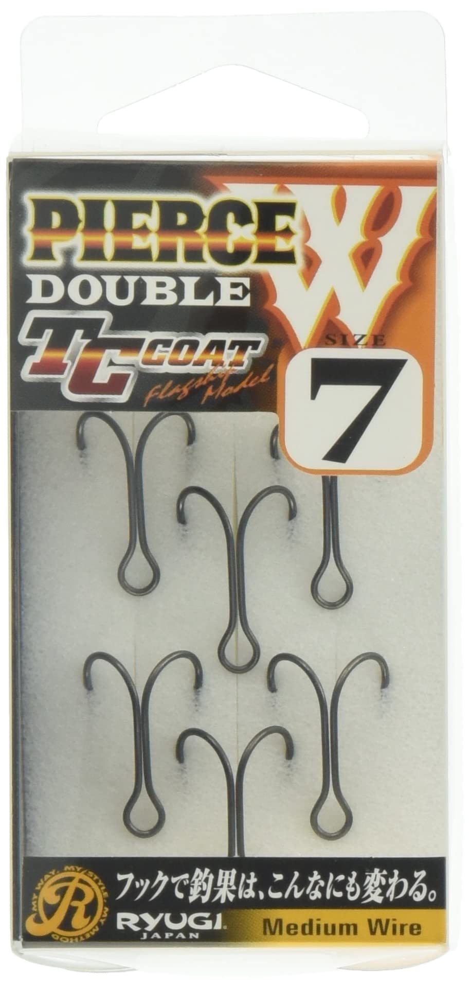 Ryugi Double Hook Pierced TC Coat #10-#1 [HPW060] Ryugi Pierce Double Hook TC #7 Hook Size