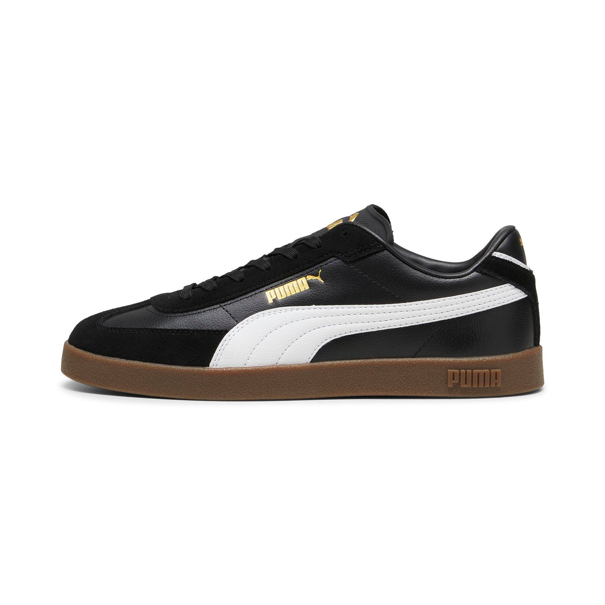 Puma Unisex Club II Era Sneaker, Black White Gold, 10.5 UK
