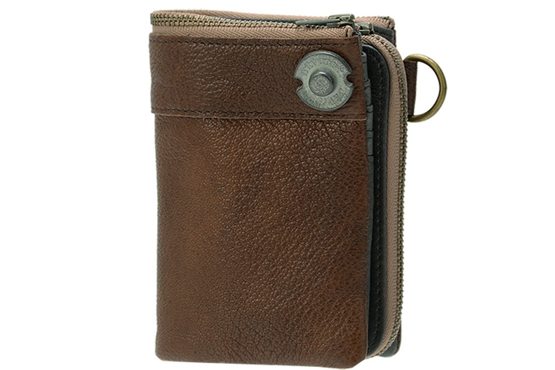 Device DKW17058 Vintage Bi-Fold Wallet, Dark Brown