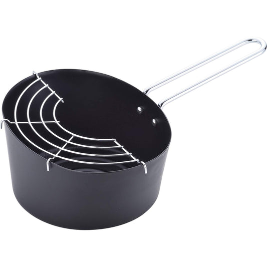 Wahei Freiz RB-1297 Square Tempura Pot, 5.5 x 7.1 inches (14 x 18 cm), Induction Compatible, Gas Bento Box, Living Alone, Deep Frying, Hot Pot, Tempura