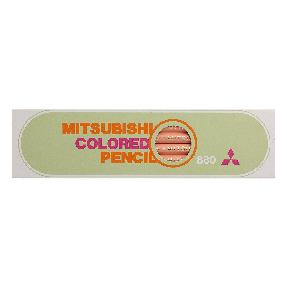 Mitsubishi Pencil K880.54 Colored Pencils, 880 Solid Color, 1 Dozen