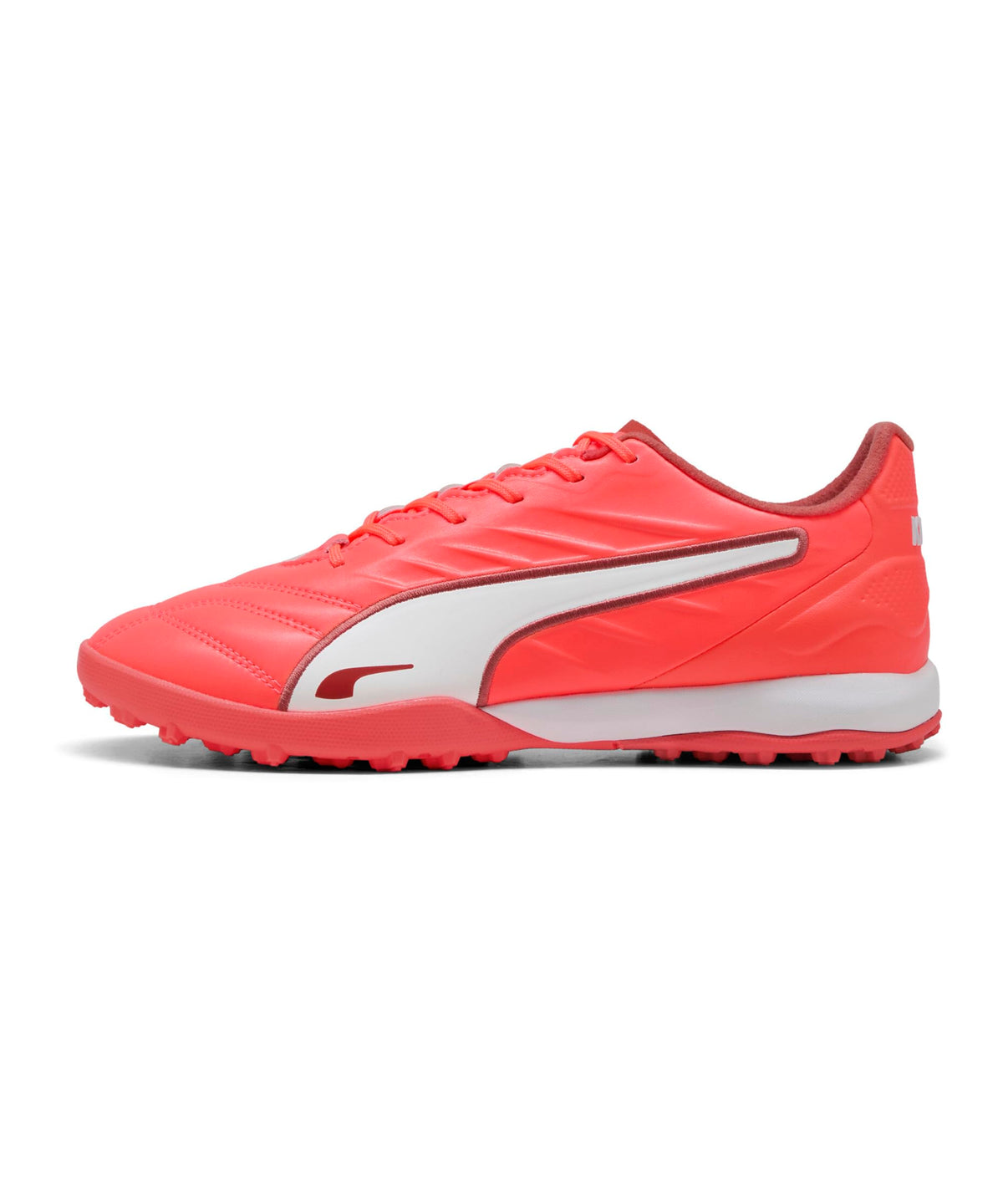 Puma Soccer Cleats Training Shoes King Pro TT, 25 Spring Summer Colors Glowing Red/Puma White/Red Fire (01), 8.5