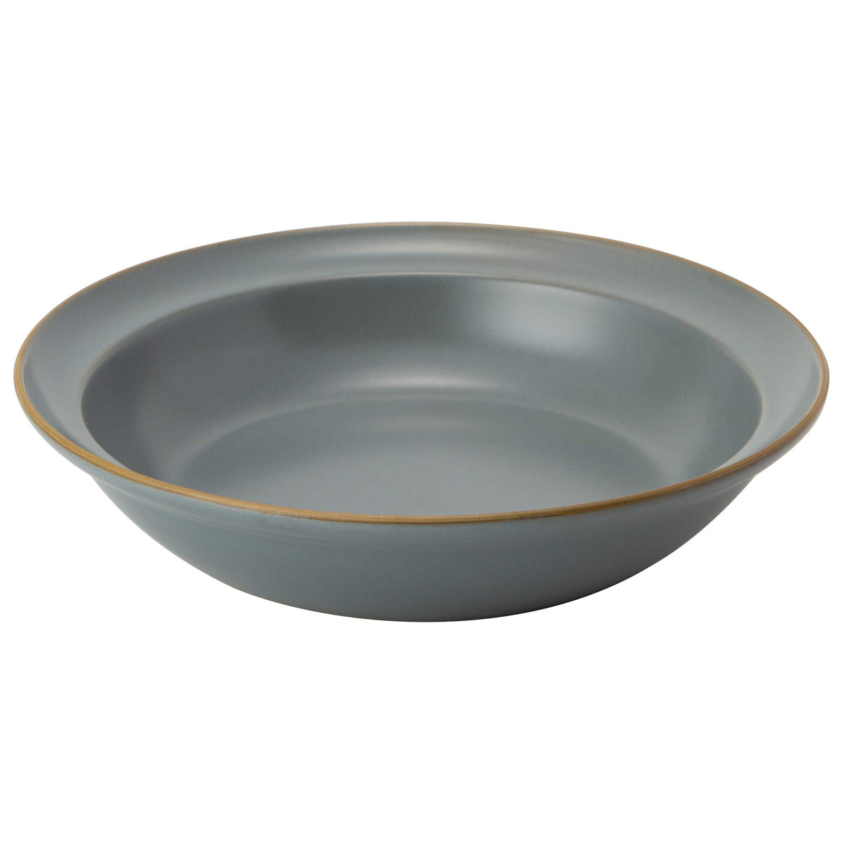 TAMAKI Edgeline T-788677 Curry and Pasta Dish, Gray, Diameter 8.3 x Height 1.8 inches (21 x 4.6 cm), 23.7 fl oz (700 ml), Microwave and Dishwasher Safe