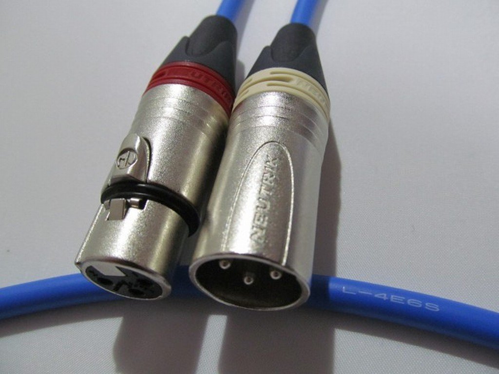 Canare Cana of L – 4e6s XLR Cable/Manufacturing Company Trick Silver Plug Pack of 2 Set of 1 Blue