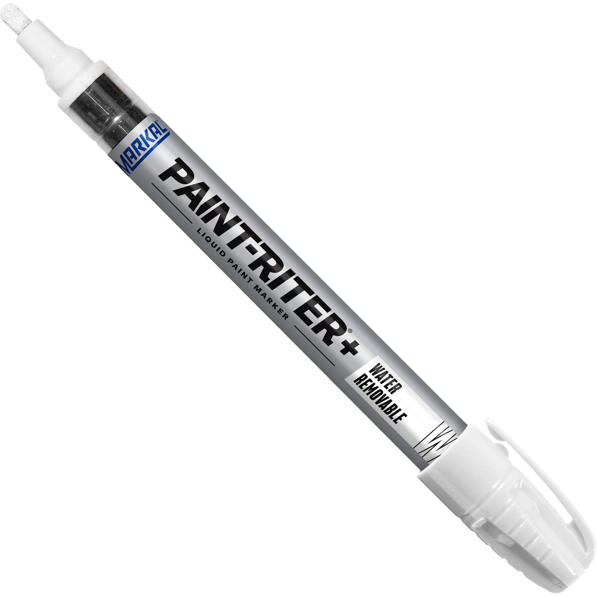 Markal Pro-Wash Water Removable Paint Marker with Real Paint, White (Pack of 12)