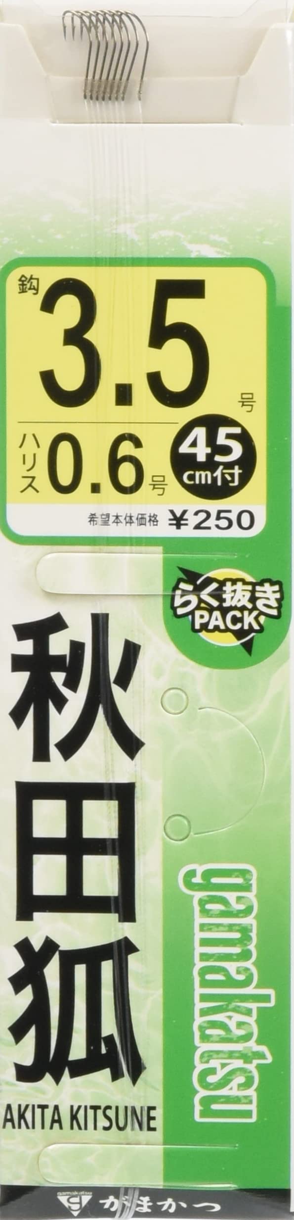 Gamakatsu Akita Fox Tea No. 3.5 - Harris 0.6