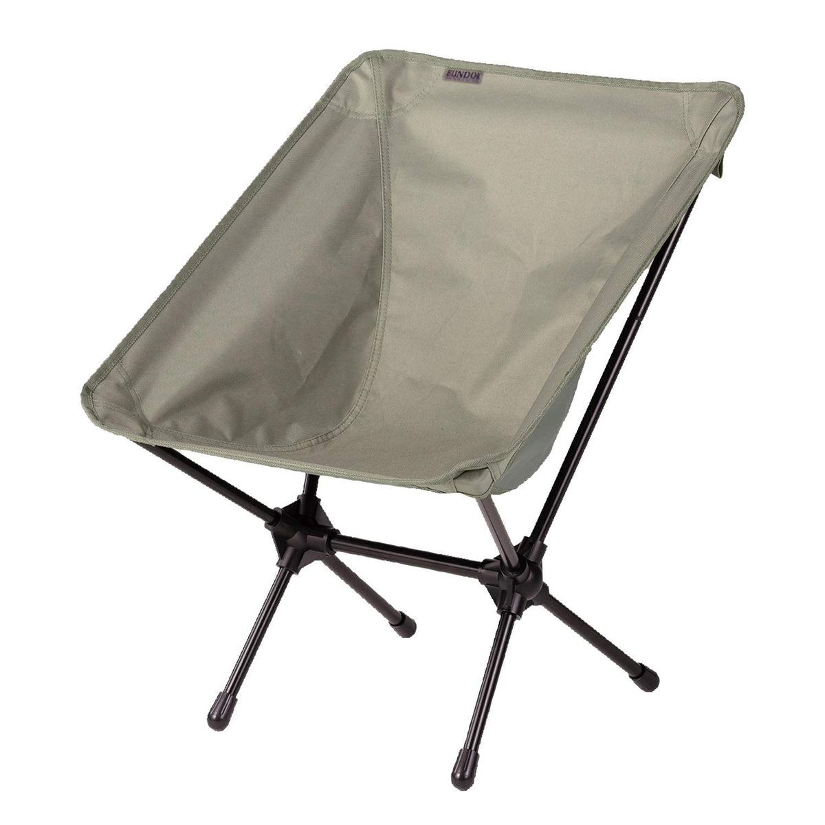 BUNDOK BD-112KA Portable Chair, Khaki, Easy Assembly, Leisure, Compact Storage