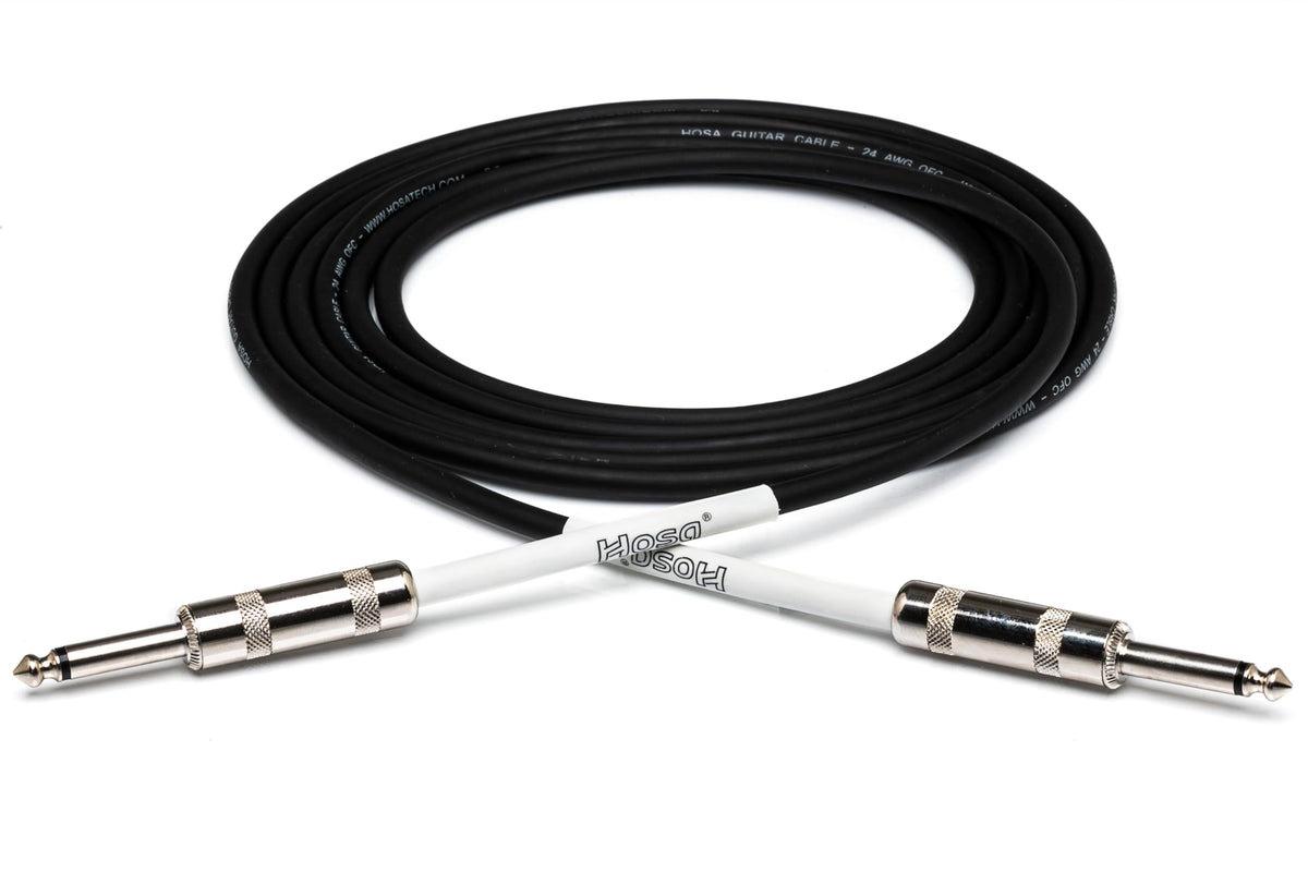 Hosa GTR-210 Guitar Cable, Straight to Same, 10 Feet
