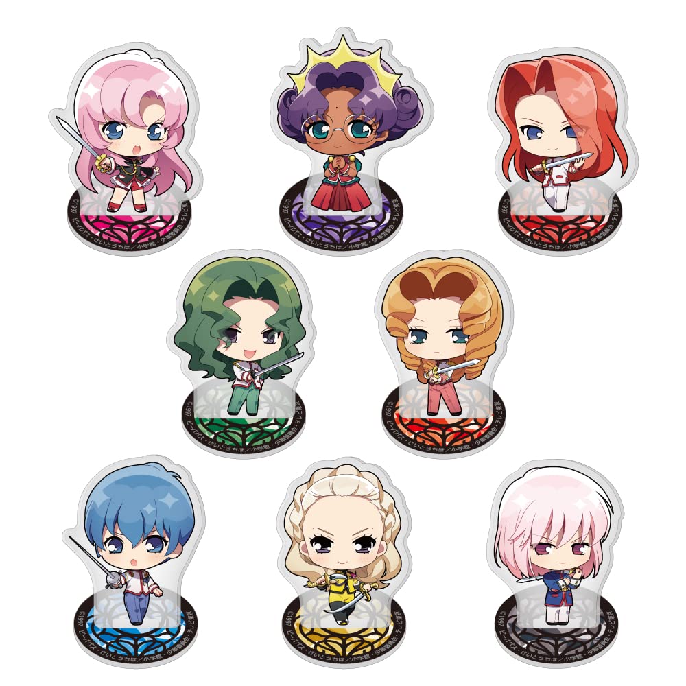 Anime Trading Acrylic Figure (8 Count, Multicolored)