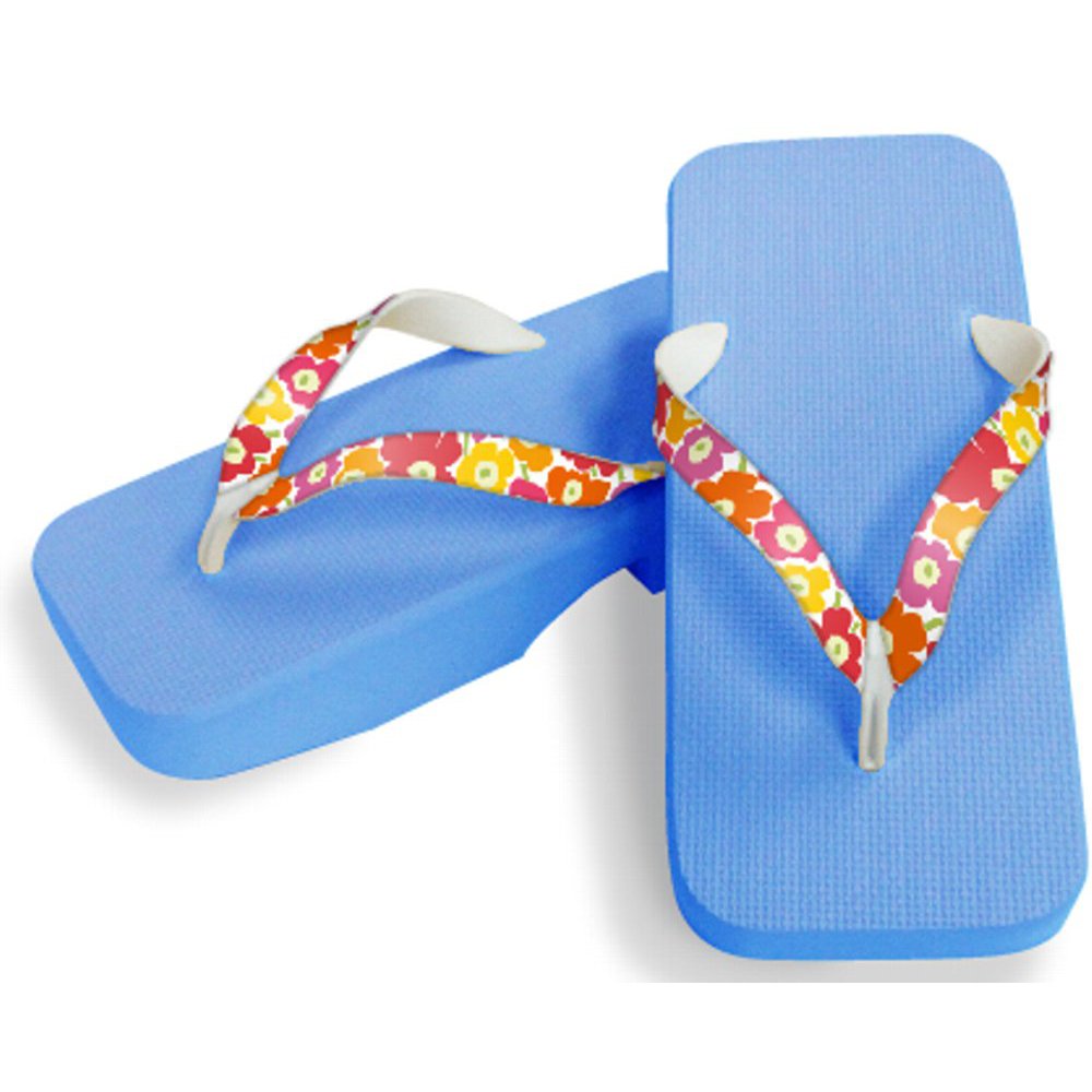 [One Step] [Hajime] Geta Clogs, Soft and Water Resistant, Made of Sponge 11.2 inches (28.5 cm), SB/Large Flower 1, Large Flower 1 (Flower 1/28.5), flower 1, 28.5 cm