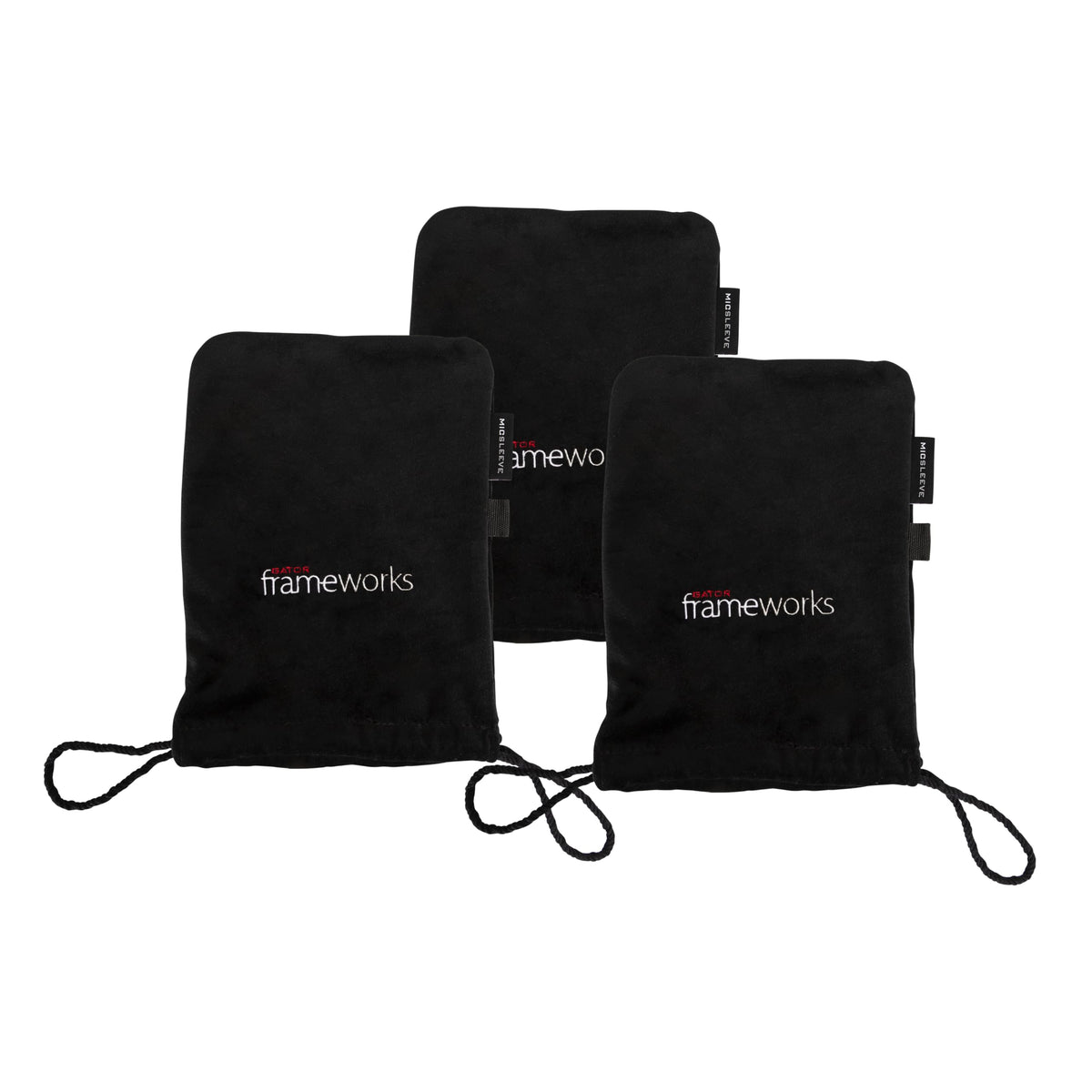 Gator Frameworks Soft Bag for Studio Mics - 3 Pack (GFW-MICPOUCH-3PK)