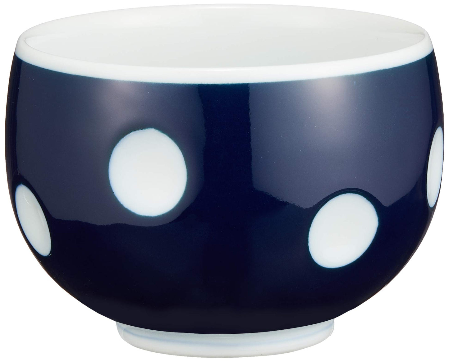 西海陶器(Saikaitoki) Hasamiyaki 42116 Essence Negapoji Polka Dot Cup, Negative (Blue)