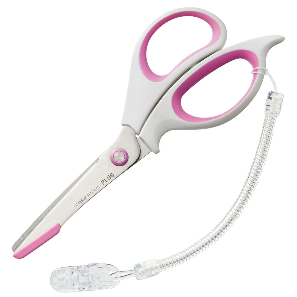 Plus SC-165AM 34328 Scissors, Fit Cut, Safety Guide Included, Pink
