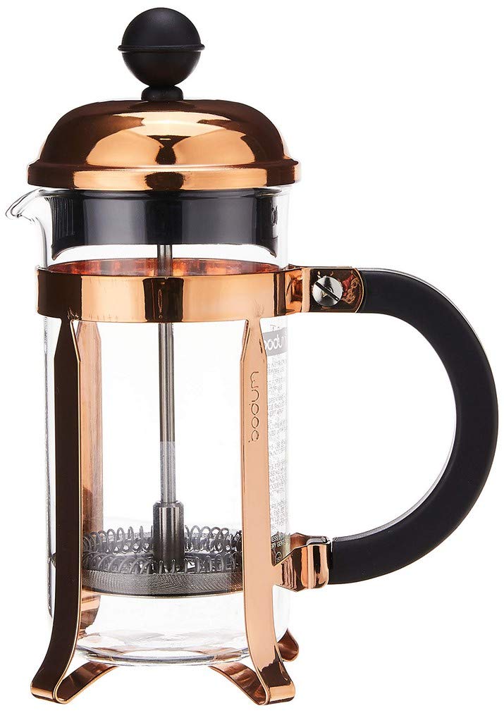 BODUM Chambord 3 Cup French Press Coffee Maker, Copper, 0.35 l, 12 oz