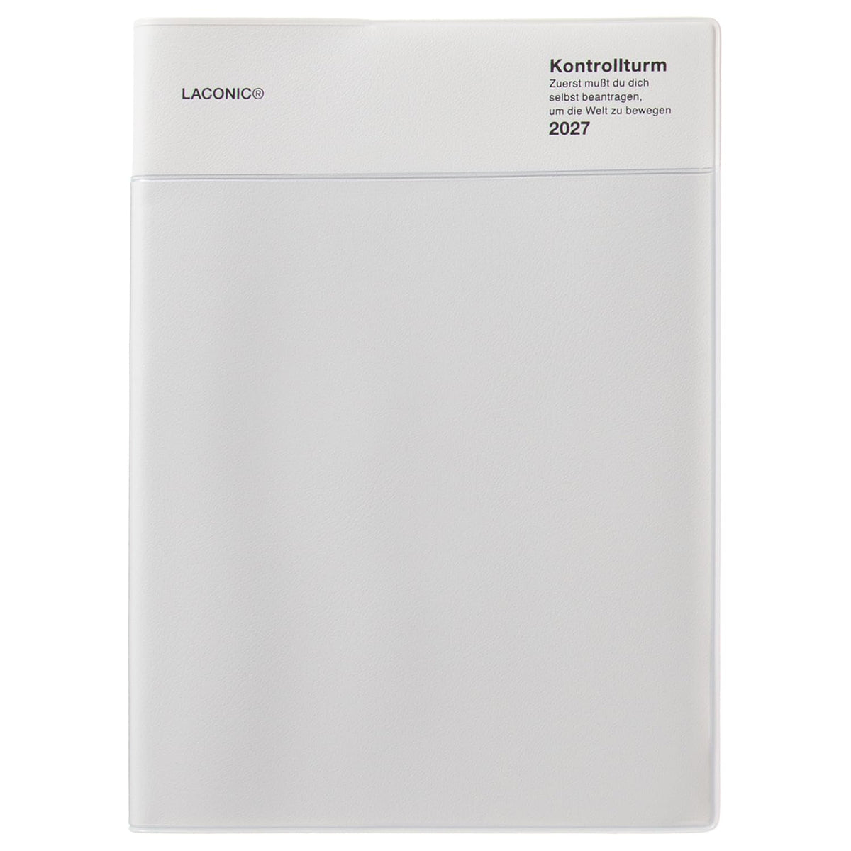 Laconic LIS100-240WH Notebook, 2027, B6, Weekly Pocket, White (Starts September 2026)