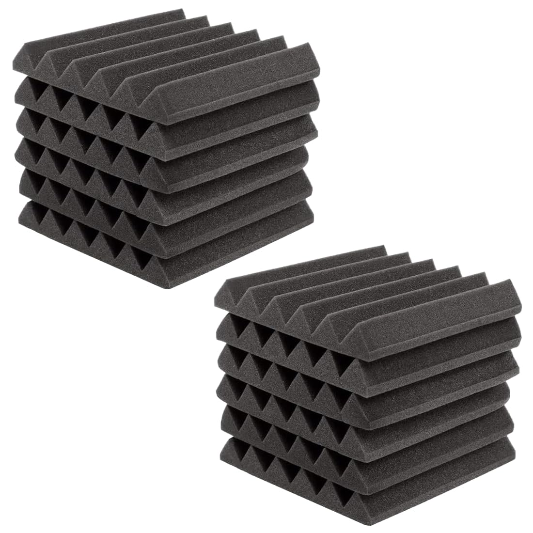 TruDyna TDSAF-30/12 Sound Absorbing Material, High Density, 66.1 lbs (30 kg) / m3, 11.8 x 11.8 x 2.0 inches (30 x 30 x 5 cm), Pack of 12 (Includes Waterproof Double Sided Tap