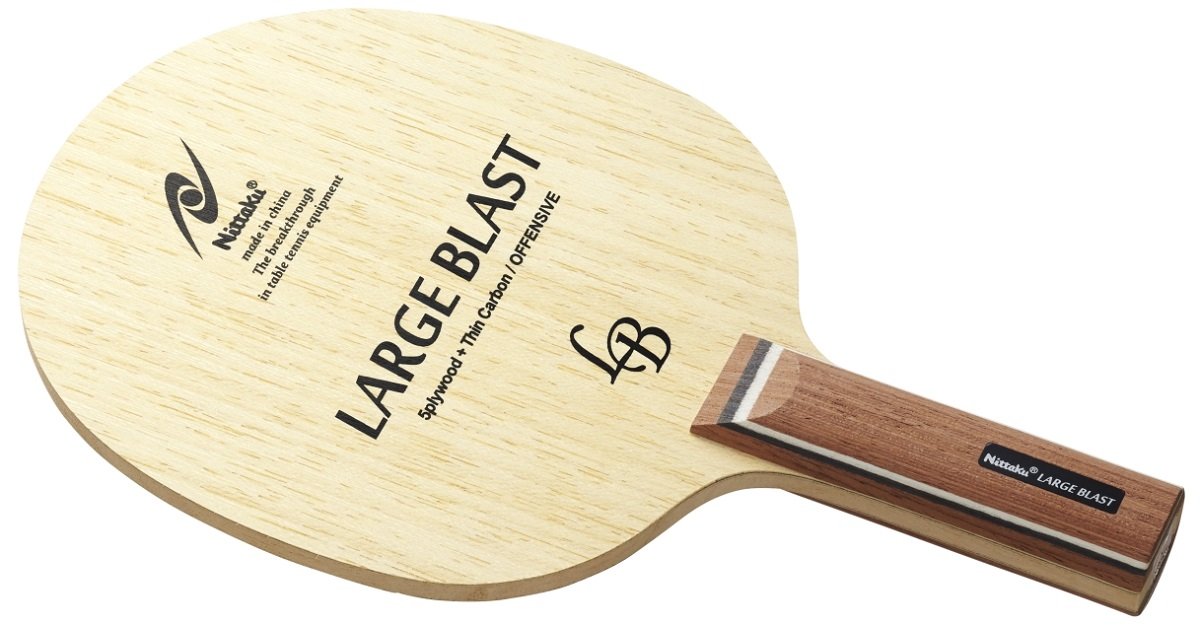 Nitaku NC-0415 Table Tennis Racket, Large Blast, Shake Hand, for Large Balls, Straight