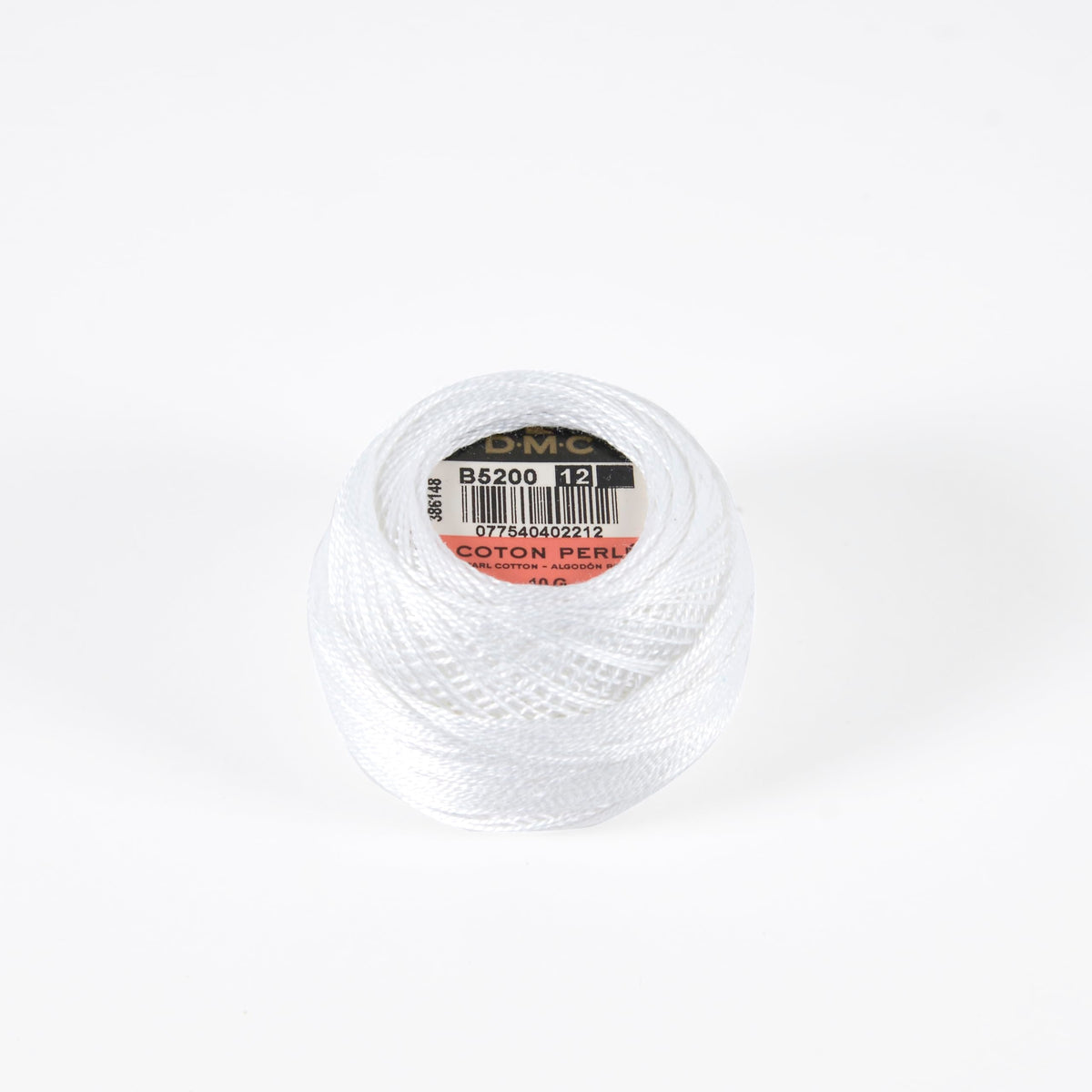 DMC Pearl Cotton Balls, Size 12, Snow White