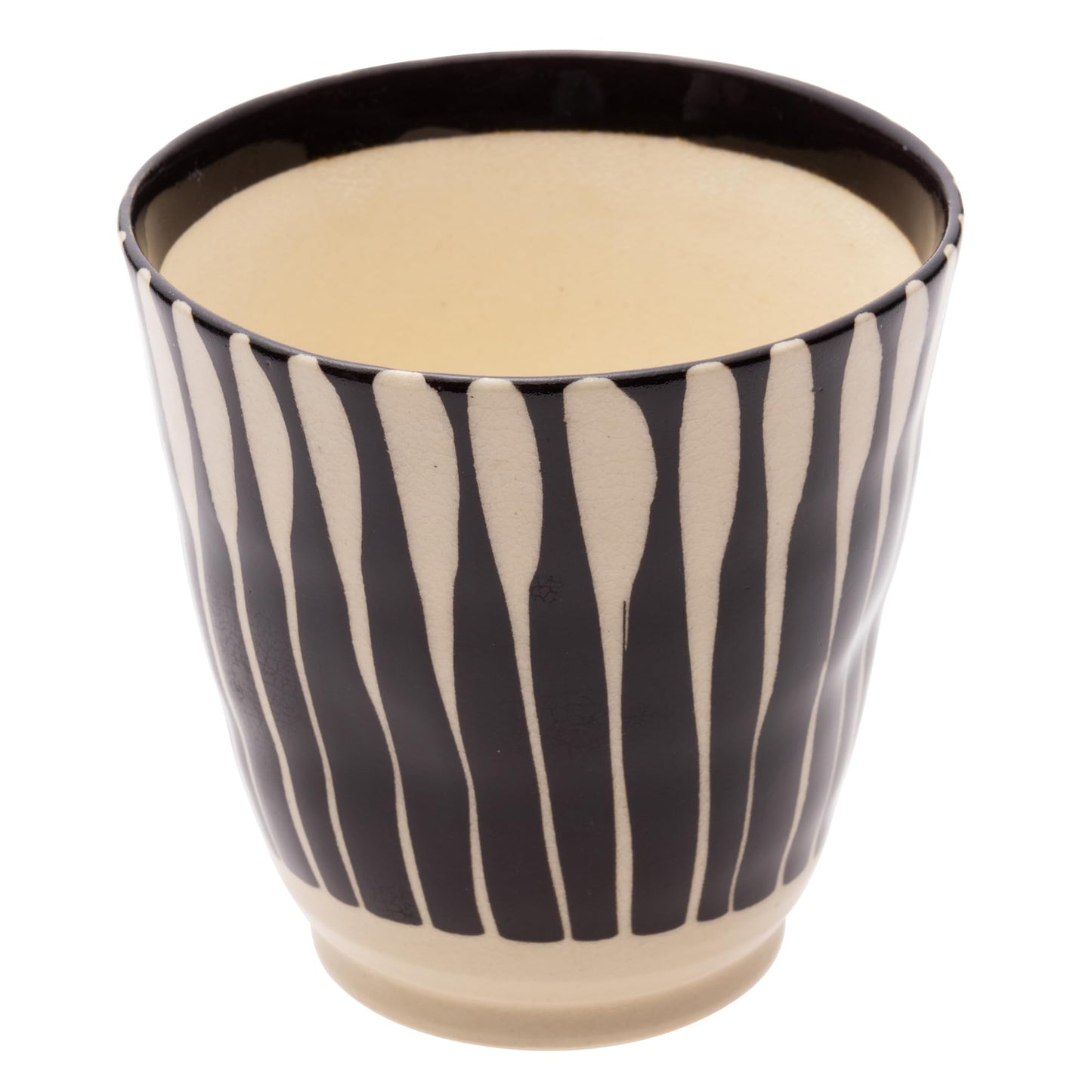 Koyo-Pottery Black Makeup Tozusa Lock Cup 20914