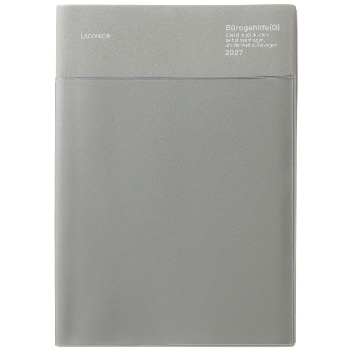 Laconic LALS92-260GY Notebook, 2027, A5, Weekly Pocket, Gray (Starts September 2026)