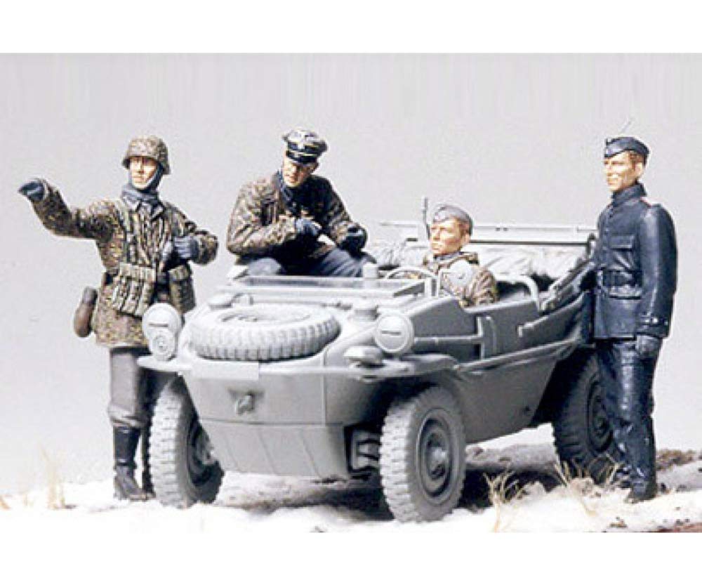 Tamiya 300035253 – 1:35 WWII Figurine Set, Swimmwagen Amphibious Car (4)