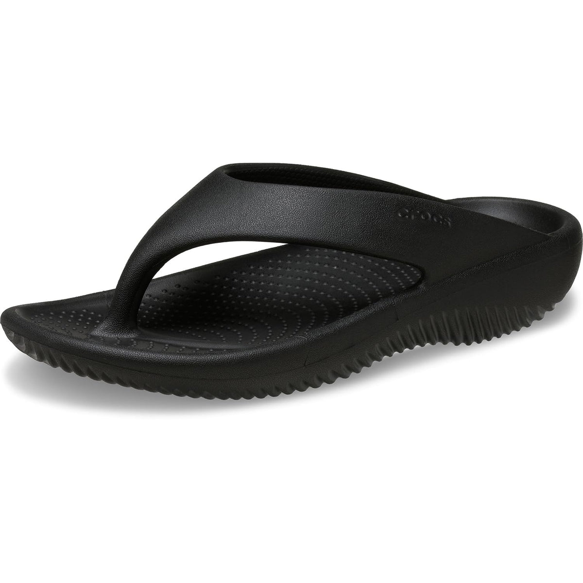 Crocs Unisex-Adult Mellow Flip Flops, Recovery Slides, Bone, Black, 5 Men/7 Women