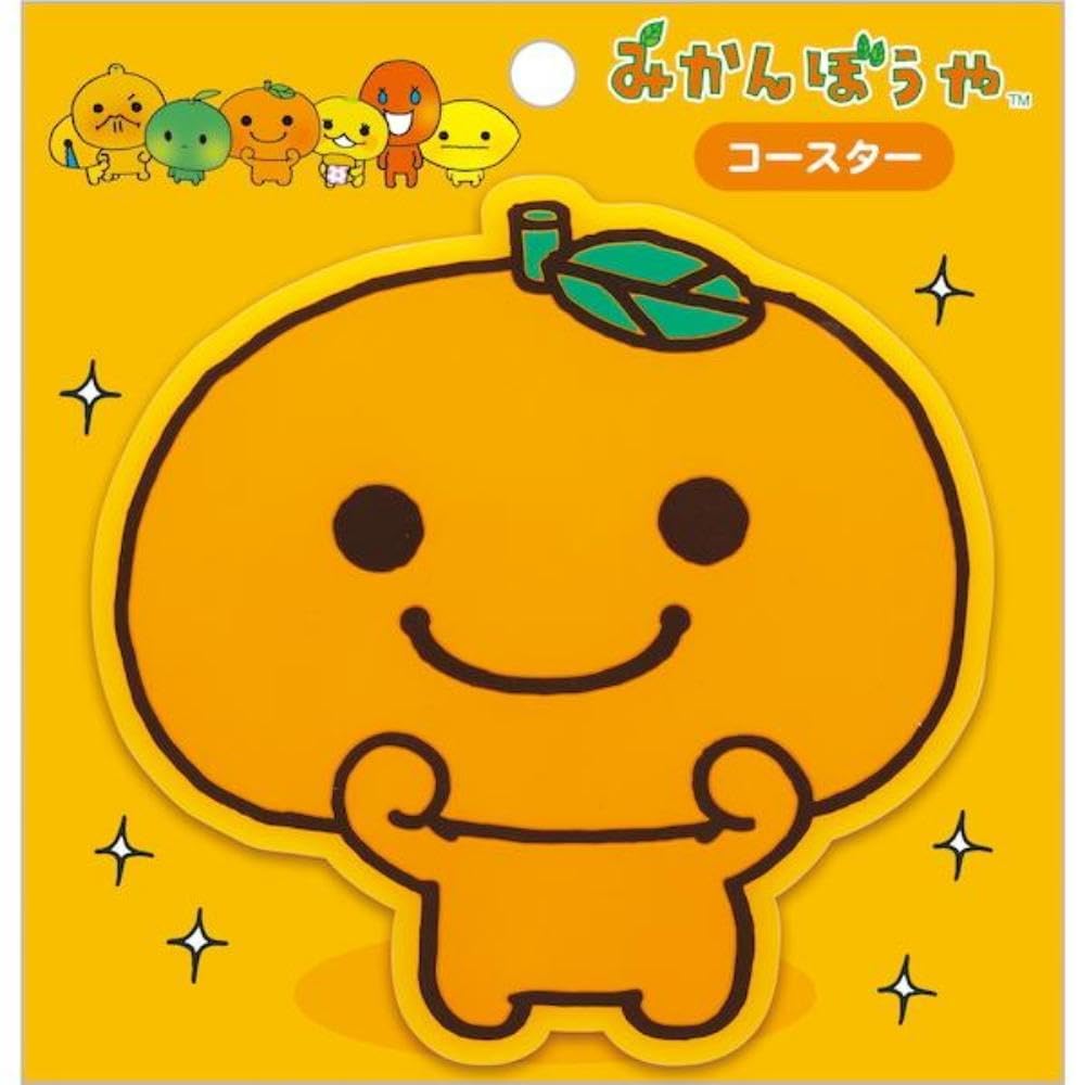 San-X Ramboya KA34005 Coaster, Size (H x W x D): Approx. 4.3 x 4.3 x 0.2 inches (110 x 110 x 5 mm)