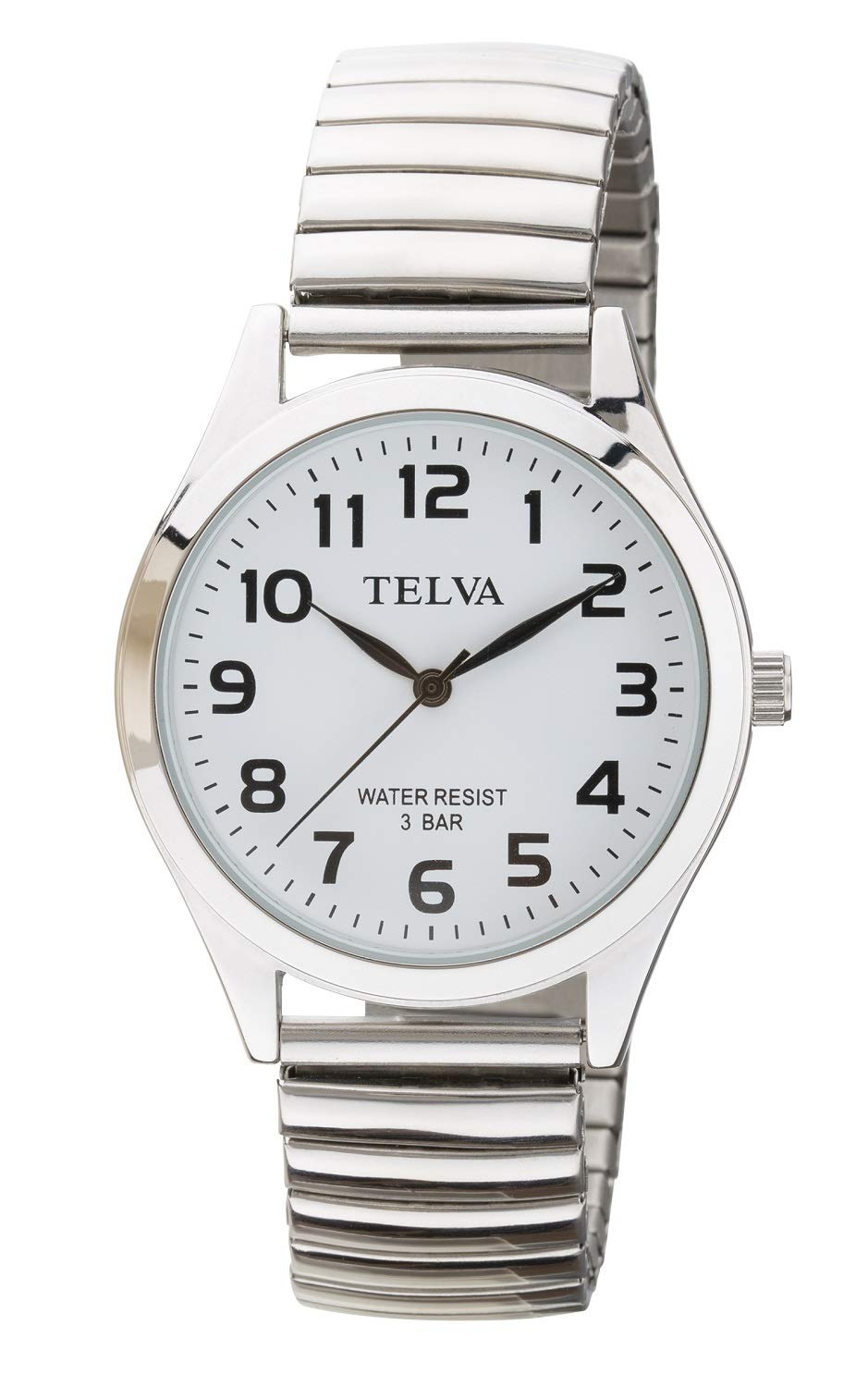Crepha TE-AM149-WTS Men’s Wristwatch Analog Waterproof Bracelet White Silver