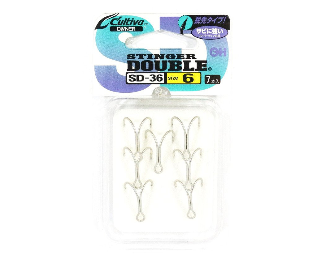 Owner SD-36 Double Hook, Stinger Double, No. 6 11578