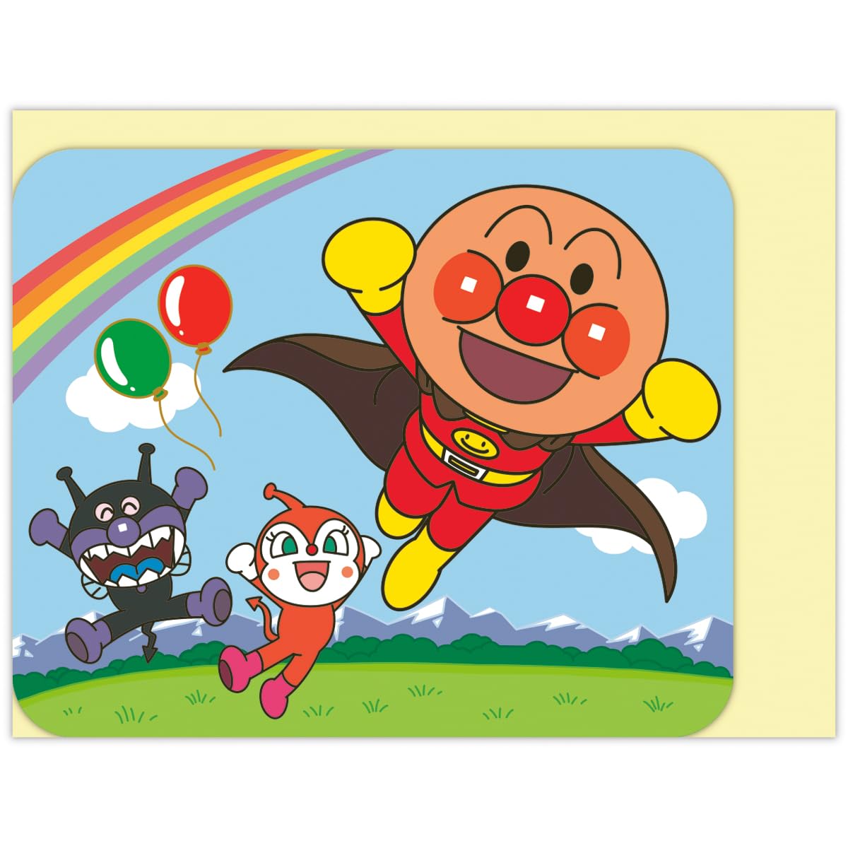 Hallmark Anpanman Greeting Card Multipurpose Mini Card Anpanman and Friends 842840