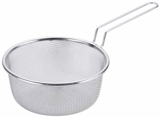 Shimomura 21568 Colander, Boiled Colander, 7.1 inches (18 cm), Made in Japan, Dishwasher Safe, For Pots, 14 Mesh, Includes Handle, Durable, Deep, Vegetables, Broccoli, Carrots, Potatoes, Convenient