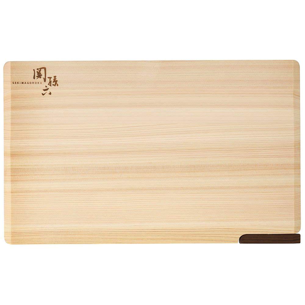 Kai KAI AP5226 Cutting Board Seki Magoroku Cypress L 15.4 x 9.4 inches (390 x 240 mm) with Stand Made in Japan Dishwasher Safe