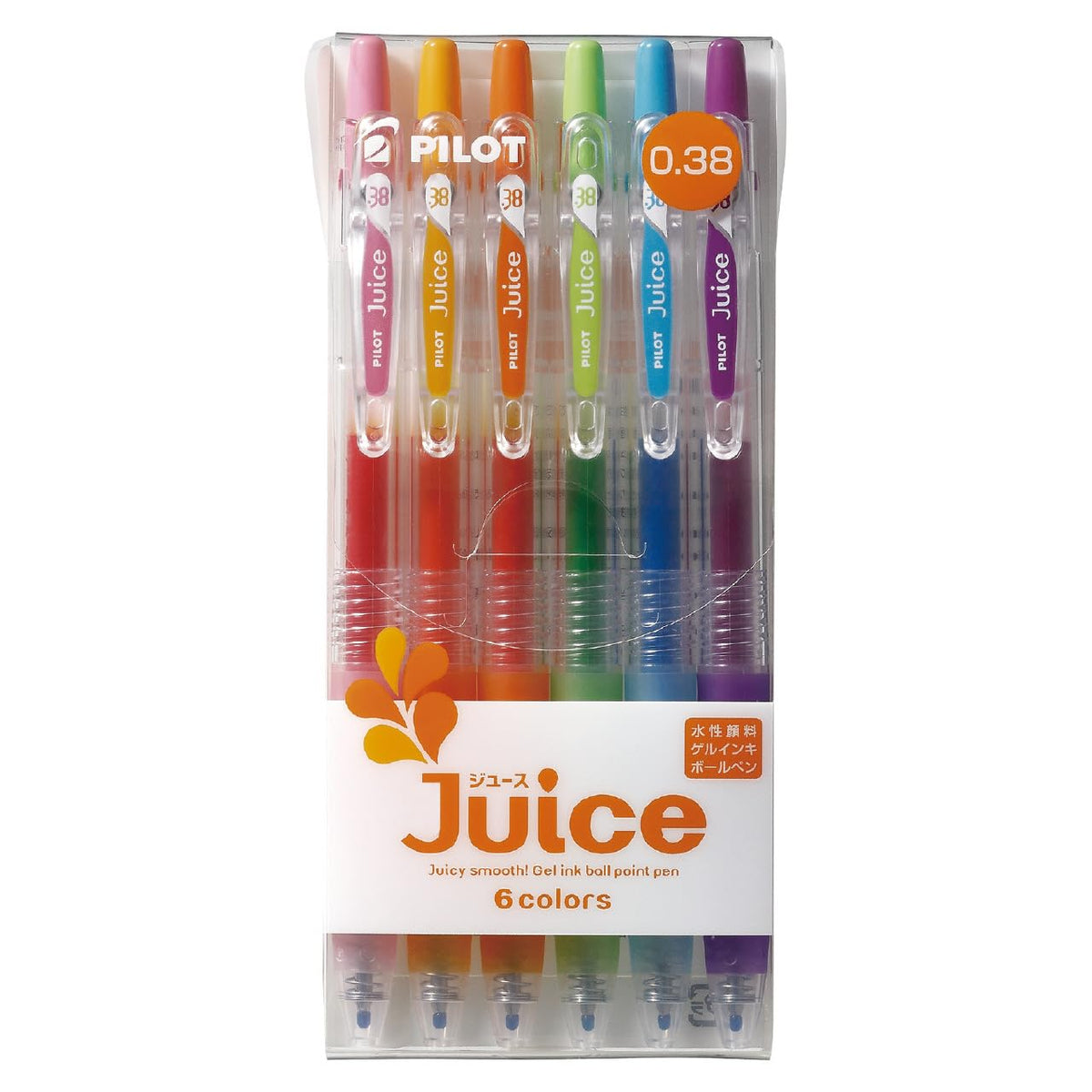 Pilot Juice Gel Ink Pen-0.38 mm-6color Standard