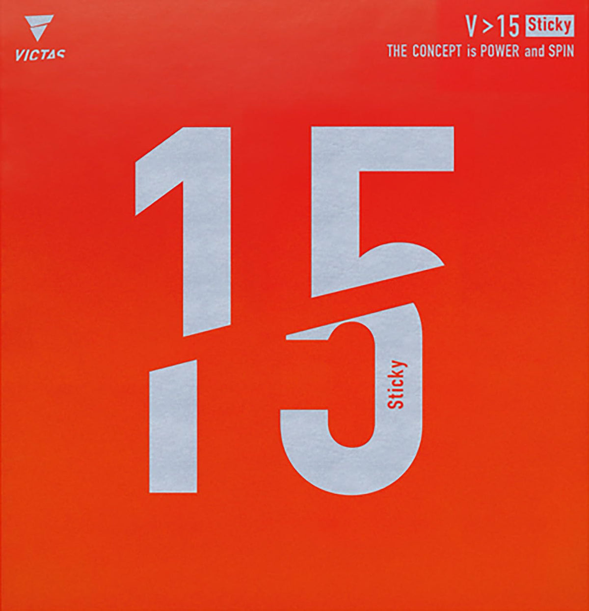 Victas MAX 200120 Table Tennis Rubber, Fine Adhesive, High Energy Tension, V>15, Sticky, Red