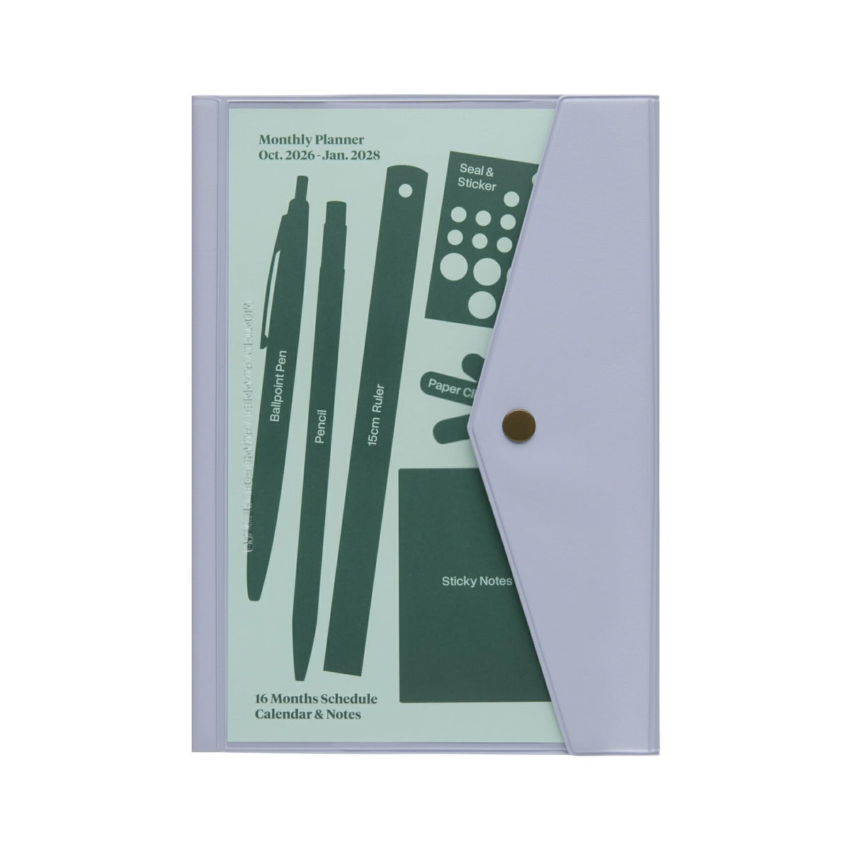 2027 High Tide/Fusion Light Gray / A5 Monthly/Starting October 2026 Schedule Book