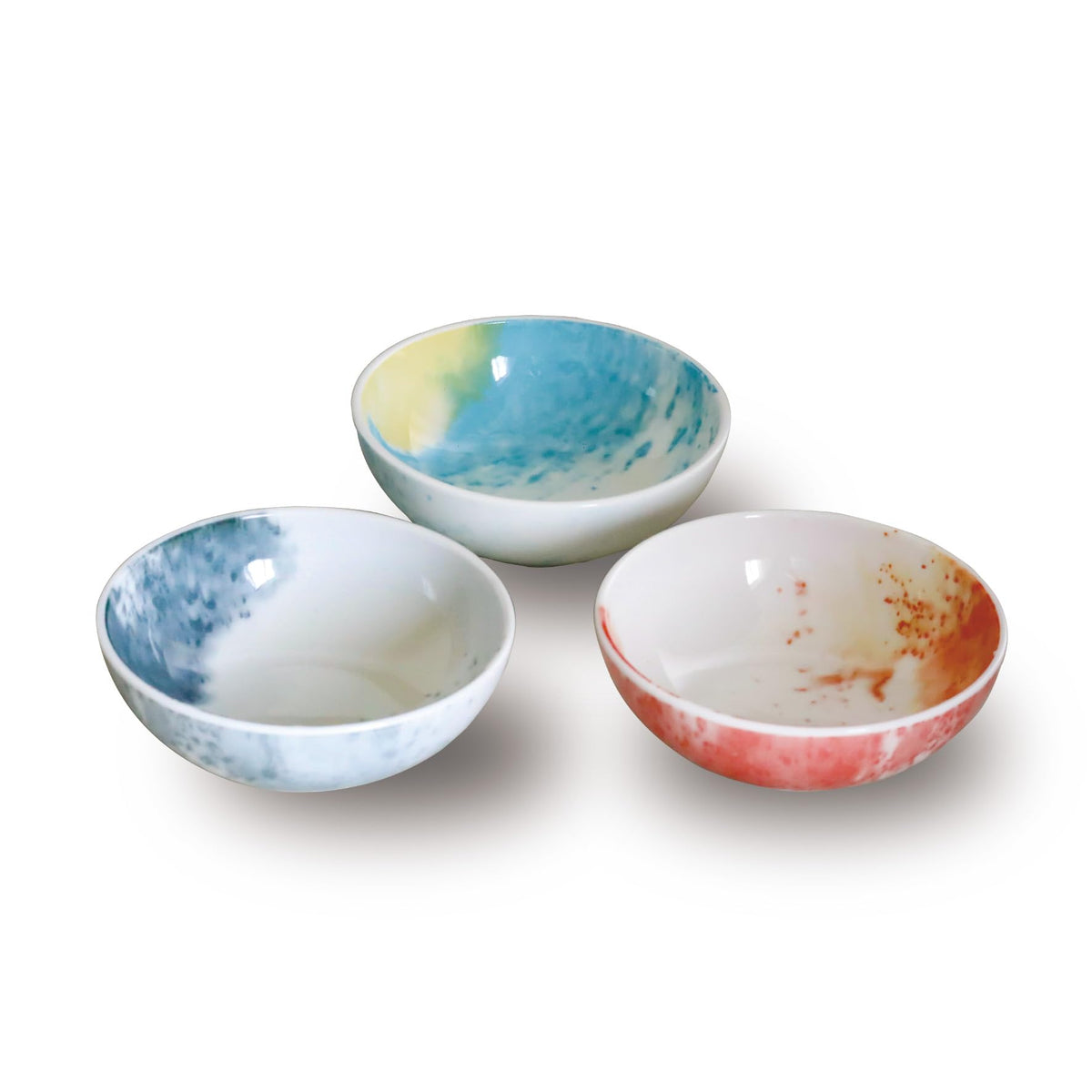 awasaka CO88-Y04 3-Piece Bowl Set, Trio Bowl, Small, Dinnerware Set, Microwavable, Dishwasher Safe, Gift, Table Talk Presents