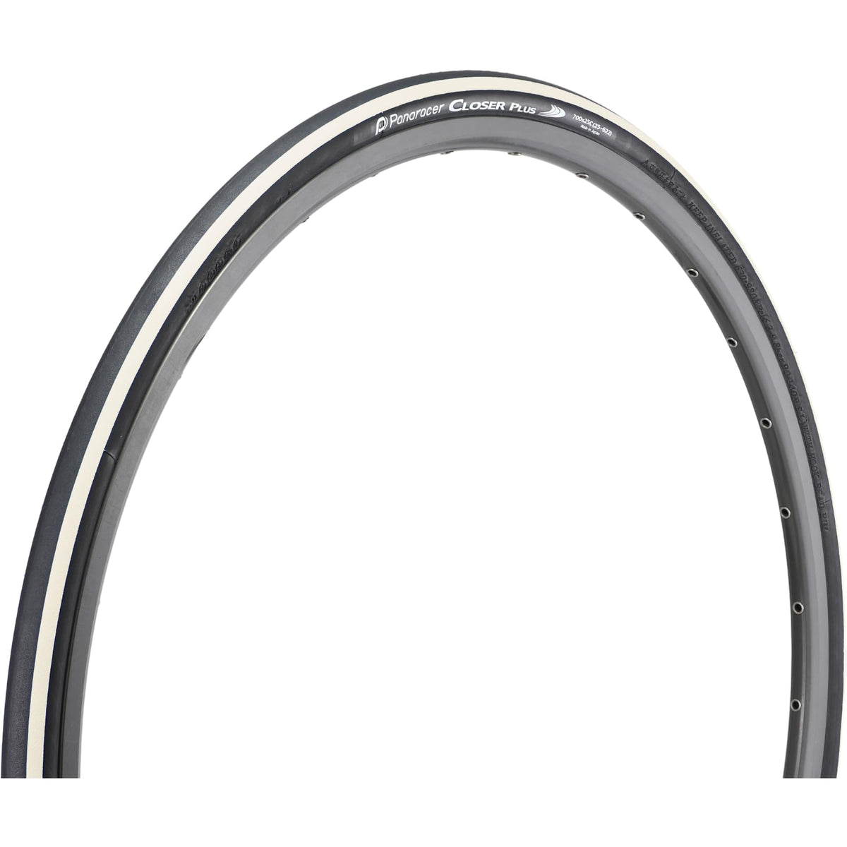 Panaracer F725-CLSP-R Closer Plus 700 x 25C Clincher Black/White Line