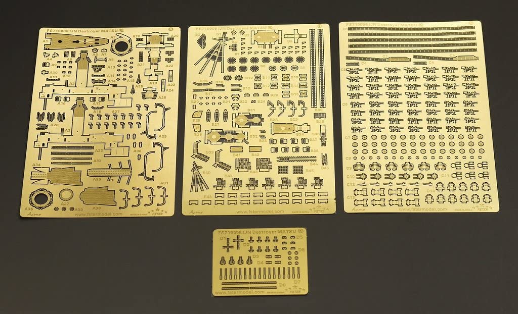 Five Star Model FS710006 1/700 Japanese Navy Pine Destroyer Upgrade Set for Tamiya 31428
