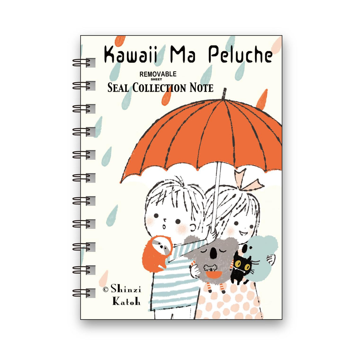 Seido ks-sb-10037 Shinzi Katoh Ma Peluche Sticker Pad, A6 Size, 40 Pages, Made in Japan