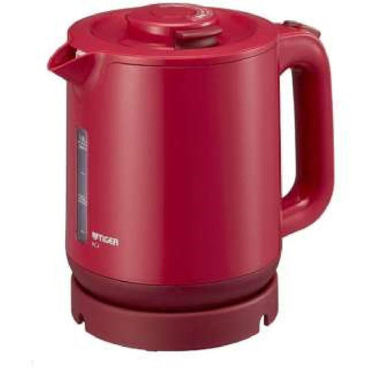 TIGER Steam-Less Electric Kettle (1.0L)"WAKUKO" PCJ-A101-R (Red)【Japan Domestic genuine products】
