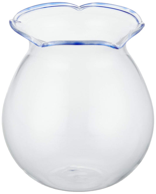 Falkert Interior/Figurine Object Cute Handmade glassworking Fishbowl 65 mm Blue, Clear