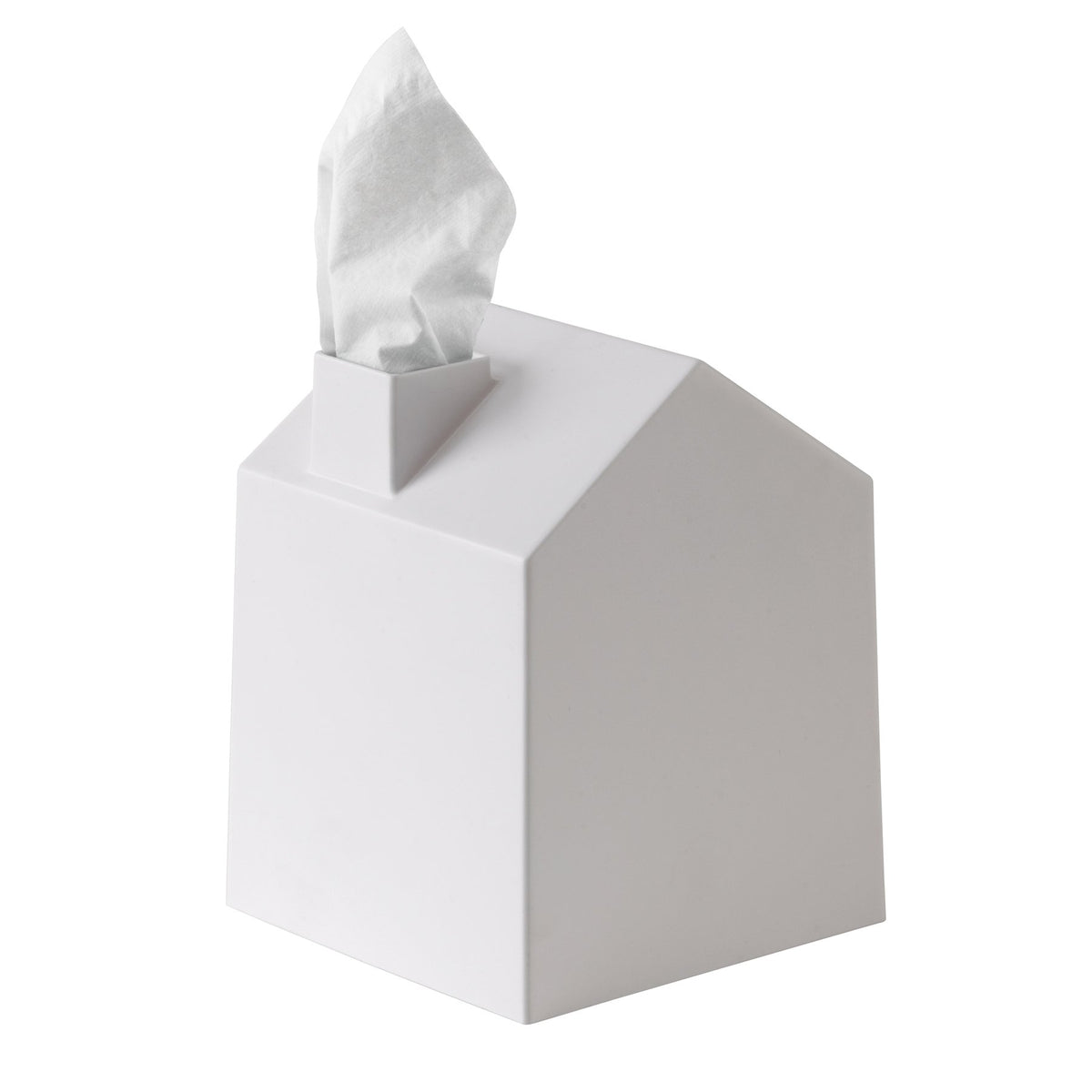 Umbra Casa Tissue Box Cover, House Shaped Kleenex Box Holder, Square, White