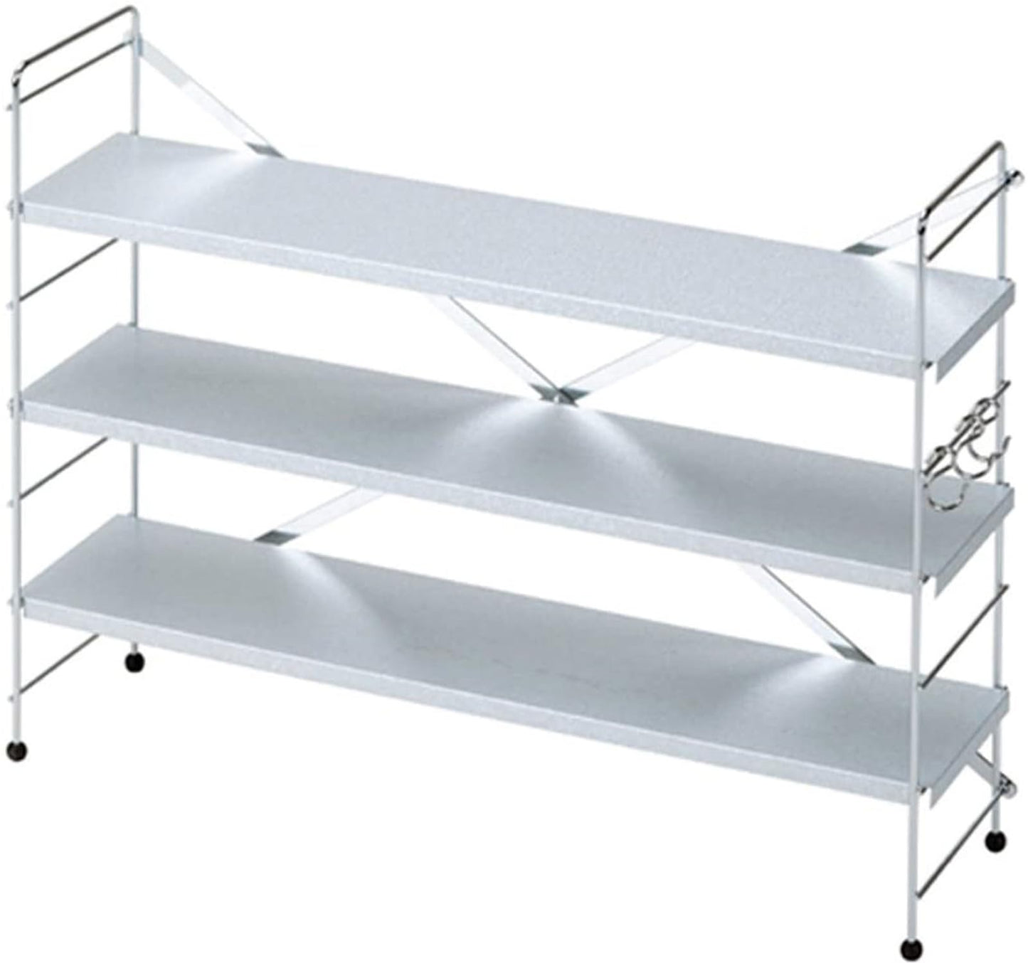 下村企販 Shimomura Kihan 28029 Tsubamesanjo Stove Side Rack, 3 Tiers, Made in Japan, Gap Storage, Organization, Silver