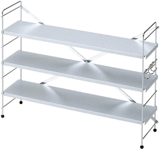 下村企販 Shimomura Kihan 28029 Tsubamesanjo Stove Side Rack, 3 Tiers, Made in Japan, Gap Storage, Organization, Silver