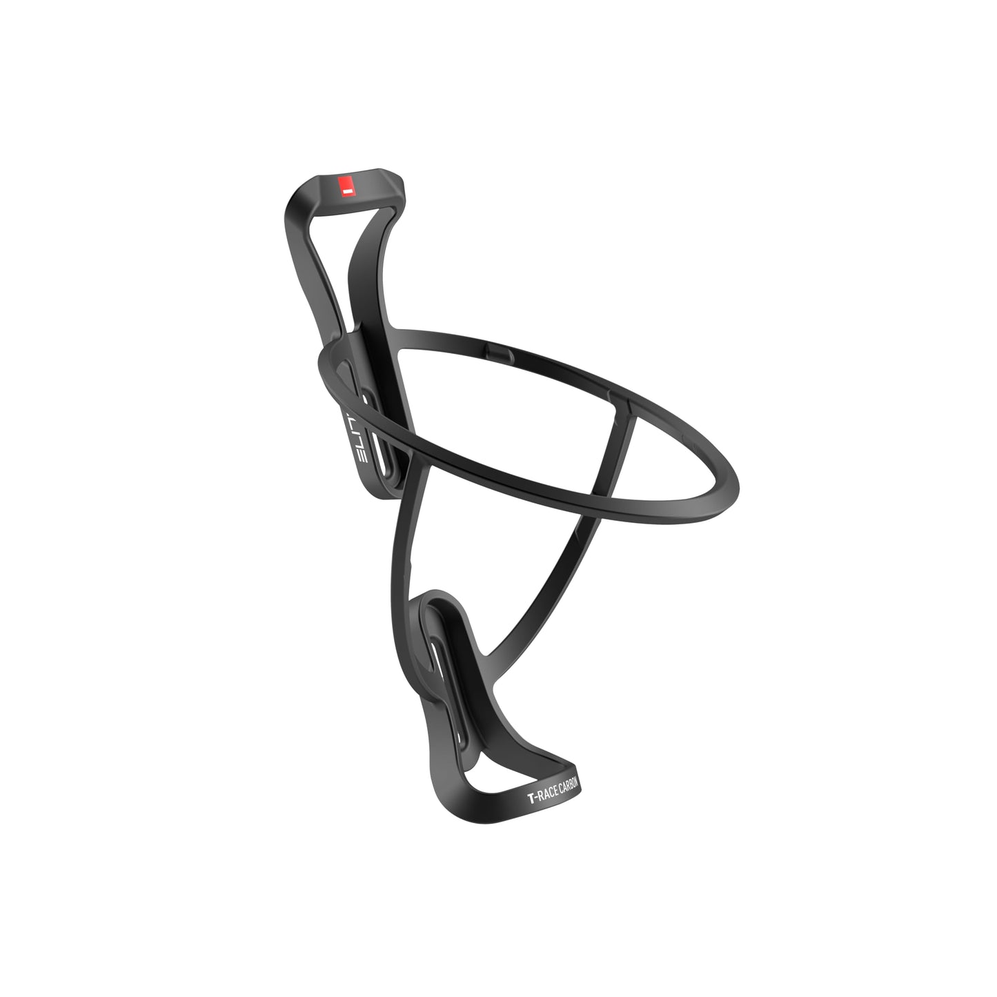 Elite T-Race Carbon Bottle Cage – Ultra Lightweight Carbon Fibre Bike Bottle Holder – Multi-Direction Entry – for Road Bike, MTB & Gravel Cycling