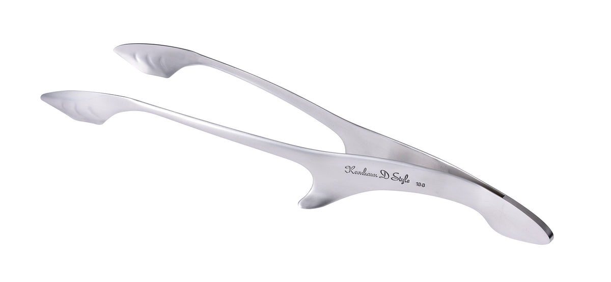 Kevnhaun KVTG02 Stainless Steel Tongs, Large Size, Yakiniku Tongs, Made in Japan, Thin Tip, Non-Stick Design, Vegetable Chopsticks Tongs, Stainless Steel, Knobs, Cake Tongs, Global Tongs