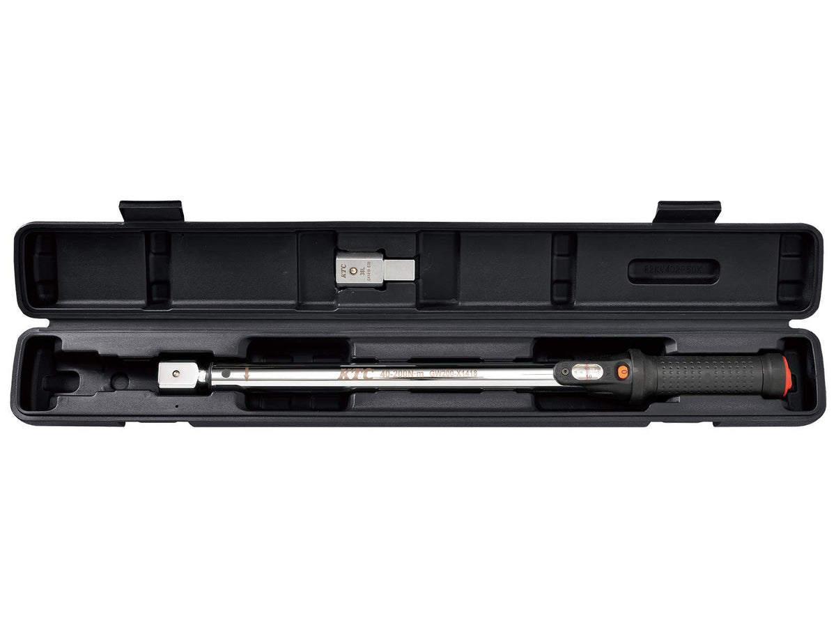 KTC Kyoto Machine Tools TGW200202 14 x 18 Inserts, Preset Torque Wrench, Head Replacement Type, Torque Range 40-200 Nm