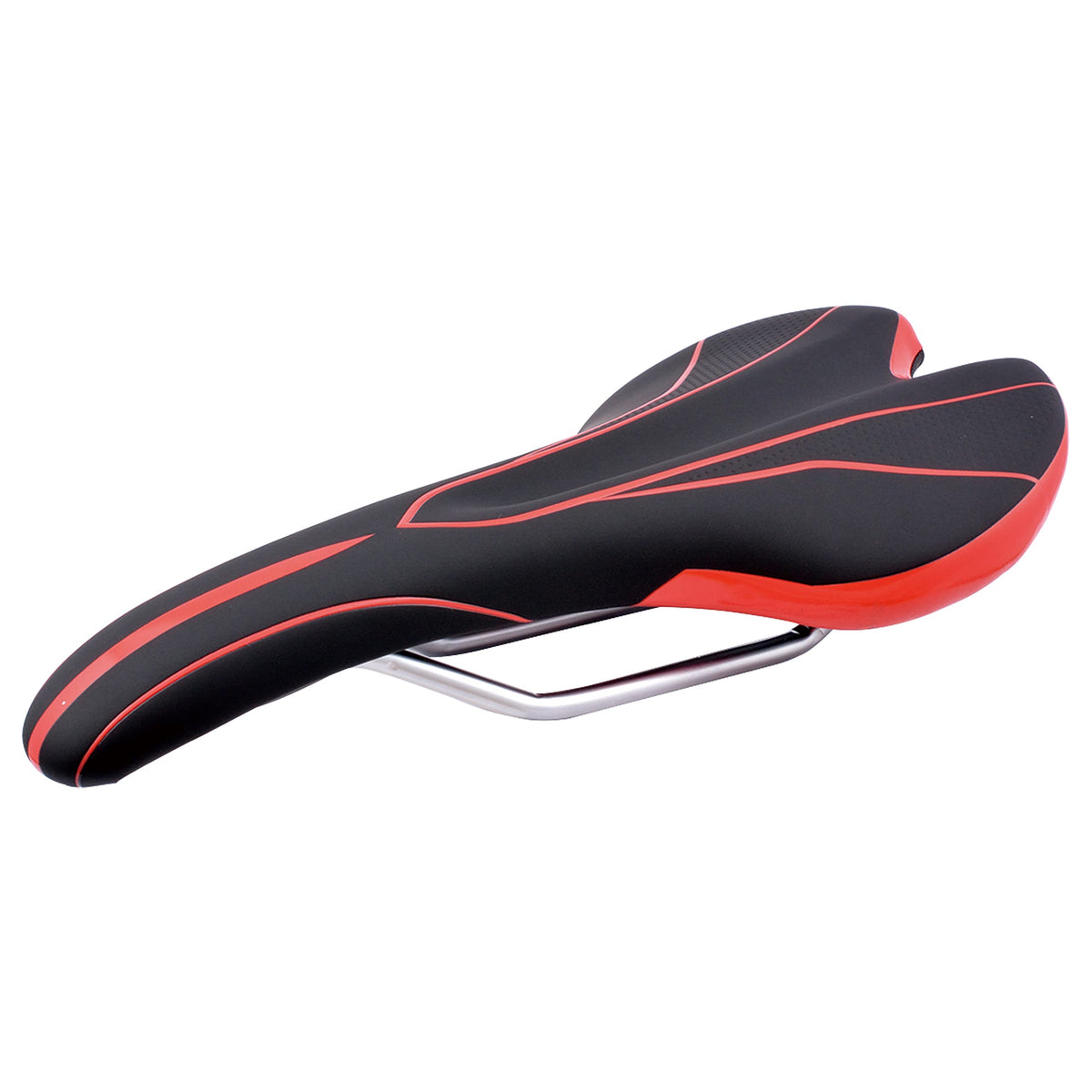 Noguchi VL-1535 Sports Saddle, Black/Red