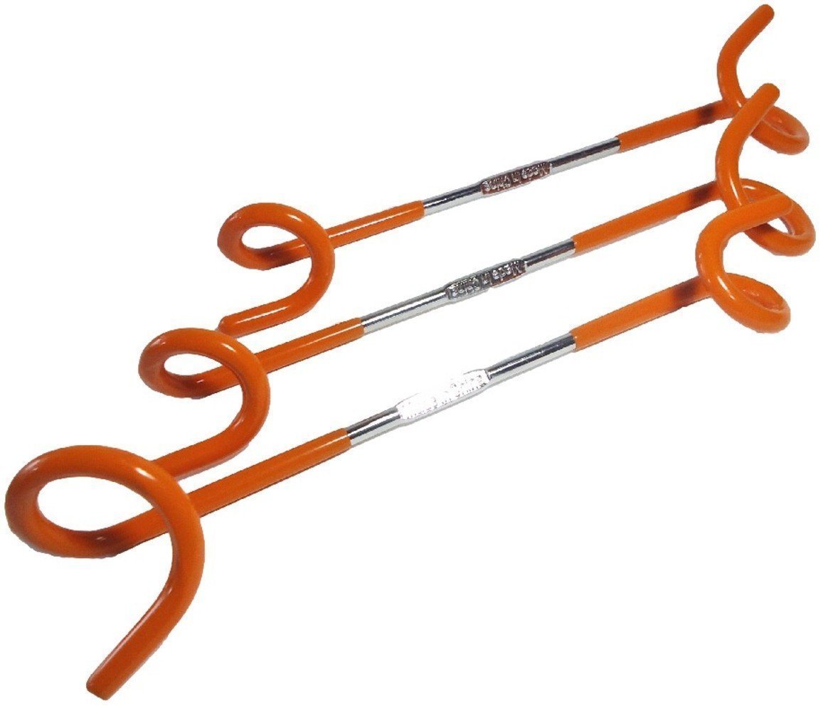 3 sets of lantern hanger for pole Camping equipment (Orange)